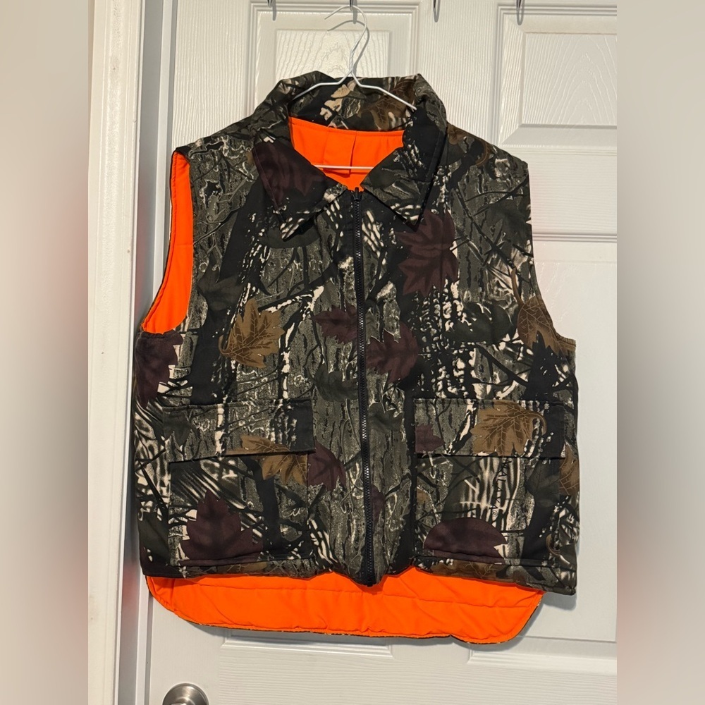 North West Territory Camo Hunting Vest Reversible Men's L Realtree